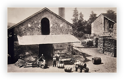 La distilleria di Duilio Gualco nel 1939