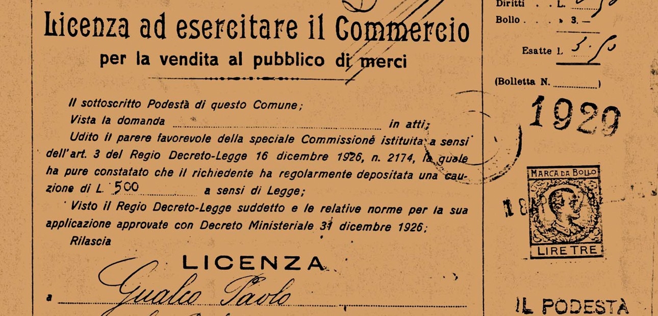 Licenza Gualco del 1929